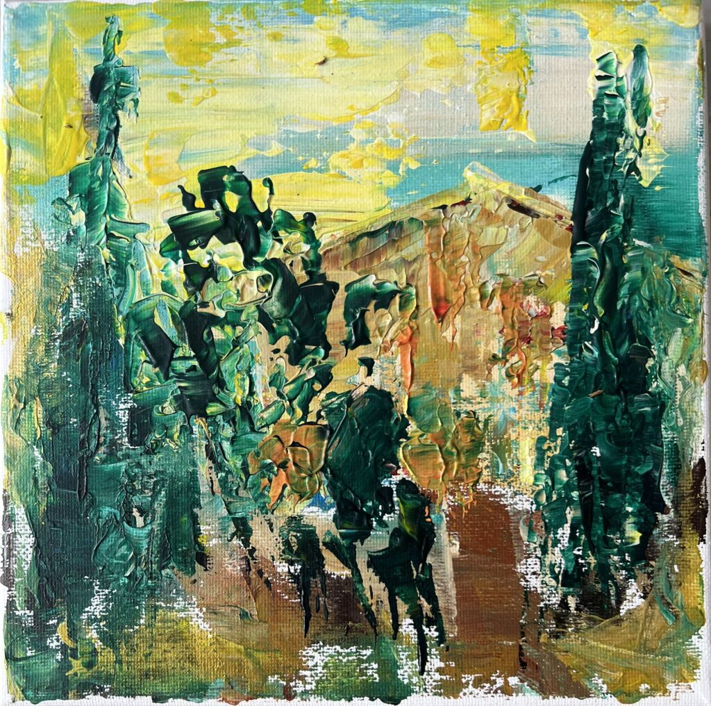 AUX COULEURS DU VENT I, abstraktes Gemälde aus der Serie Aux Couleurs du Vent von Anselm Homey