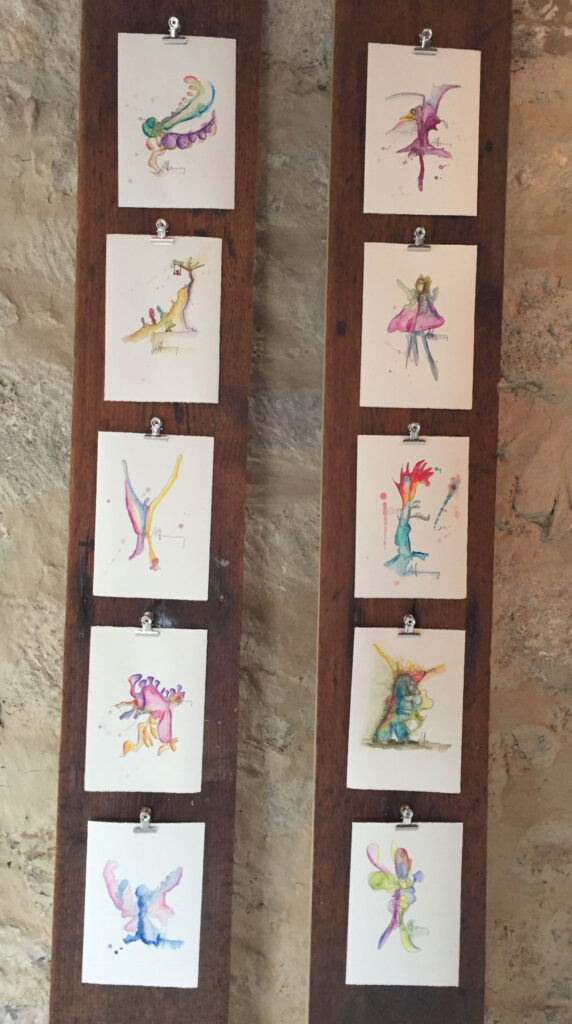 BIRDS & BOTANICALS XV, One-Line-Drawing von Anselm Homey