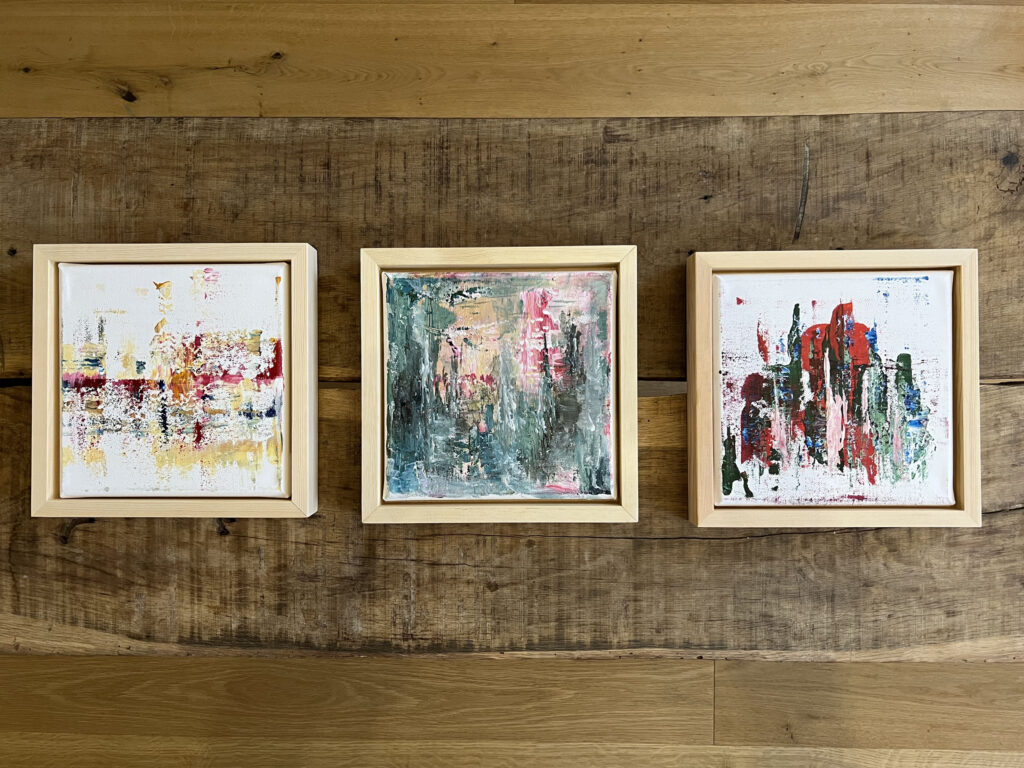 MARILÉ 2025 IV, V, VI, abstraktes Gemälde aus der Serie Marilé von Anselm Homey