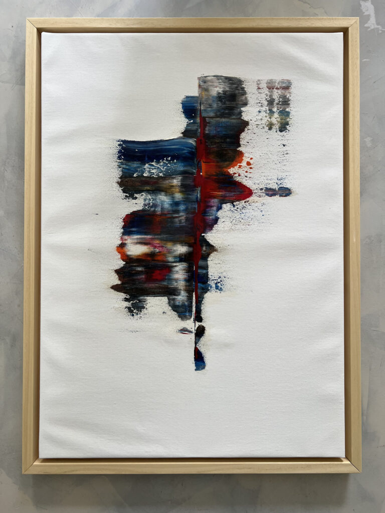PARIS II, abstraktes Gemälde aus der Serie Paris von Anselm Homey
