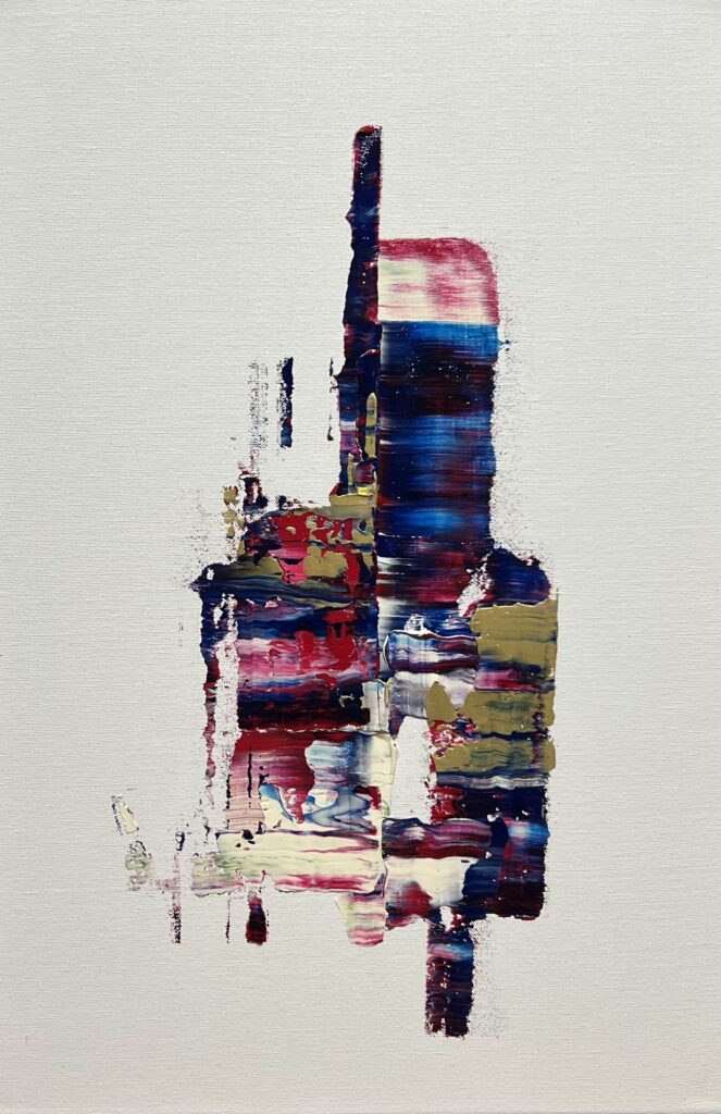 PARIS VI, abstraktes Gemälde aus der Serie Paris von Anselm Homey
