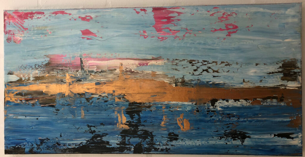 REFLECTION VIII, abstraktes Gemälde von Anselm Homey