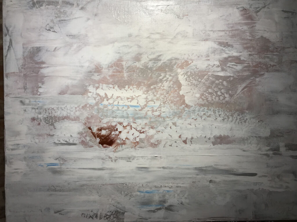 WINTER IS COMING III, abstraktes Gemälde aus der Serie Winter Is Coming von Anselm Homey